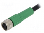 Connection lead | M8 | PIN: 4 | straight | 1.5m | plug | 30VAC | 4A | 30VDC