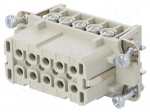 Connector: rectangular | female | EPIC H-A | PIN: 10 | 10+PE | 16A | 250V