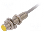 Sensor: inductive | Output conf: PNP / NO | 0&divide;4mm | 10&divide;30VDC | M12