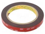 Tape: fixing | W: 12mm | L: 5.5m | Thk: 0.6mm | acrylic | 93&deg;C,max.149&deg;C