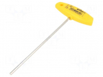 Wrench: hex key | inch | HEX 1/8" | Overall len: 176mm