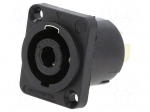 Connector: loudspeaker | plug | PIN: 4 | 30A | 250V | Colour: black