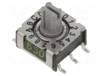 Encoding switch | HEX/BCD | Pos: 16 | SMD | Rcont max: 80m&Omega; | P36