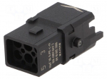 Connector: HDC | contact insert | male | Han&reg; 1A | PIN: 6 | 5+PE | size 1A