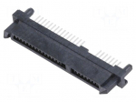 Connector: SATA | socket | female | PIN: 22 | SMT