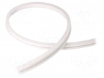 NEON LED tape | white warm | LED/m: 120 | 10mm | IP65 | 9.6W/m | Thk: 18mm