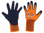 Protective gloves | Size: 10,XL | orange | polyester | Comfort