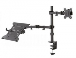 NEWSTAR FLAT SCREEN & NOTEBOOK DESK MOUNT (CLAMP/GROMMET)  10-32" BLACK