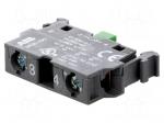 Contact block | 22mm | front fixing | Contacts: NO