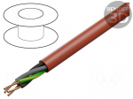 Wire: mains | HDGs | 4G1.5mm2 | Insulation: LSZH | Colour: red | Core: Cu