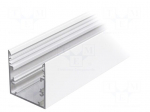 Profiles for LED modules | white | L: 1m | PHIL53 | aluminium | surface