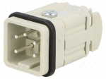 Connector: HDC | contact insert | male | EPIC H-A | PIN: 5 | 23A | 400V