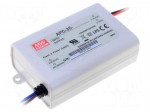 Power supply: switching | LED | 35W | 28&divide;100VDC | 350mA | 90&divide;264VAC