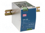 Power supply: switching | for DIN rail,slim | 480W | 48VDC | 10A