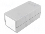 Enclosure: with panel | X: 60mm | Y: 120mm | Z: 50mm | ABS | dark grey
