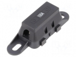 Fuse holder with cover | 42x12x8.2mm | 100A | screw | 32V