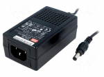Power supply: switching | 5VDC | 3A | Out: 5,5/2,1 | 15W | 85&divide;264VAC