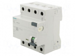 RCD breaker | Inom: 40A | Ires: 500mA | Poles: 3+N | 230/400VAC | IP20