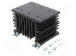 Heatsink: extruded | L: 103mm | W: 112mm | H: 80mm | 0.76K/W | aluminium
