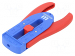 Stripping tool | &Oslash;cable: 0.12&divide;0.8mm | 36AWG&divide;20AWG | Wire: round