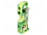 Splice terminal: rail | 283 | 76A | 800V | spring clamp | yellow-green