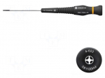 Screwdriver: precision | Phillips | PH00 | Blade length: 60mm | ESD