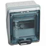 Cabinets PLEXO - IP 65 - IK 09 - 6 modules - 1 row