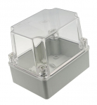 S-BOX box surface mounting IP65 150x110x140mm transparent cover grey
