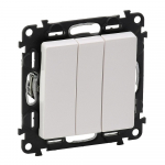 3-GANG ONE-WAY SWITCH WHITE VALENA LIFE