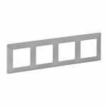 Plate Valena Life - 4 gang - aluminium