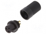 Connector: circular | 719 | 60V | 3A | PIN: 3 | plug | female | soldering