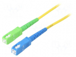Fiber patch cord | OS2 | SC/APC,SC/UPC | 0.5m | 9/125um | LSZH | yellow