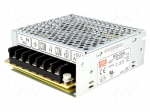 Power supply: switching | for building in,modular | 54W | 5VDC | 79%