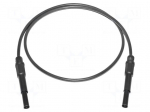 Test lead | 20A | banana plug 4mm,both sides | Urated: 1kV | Len: 0.3m