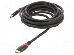 Cable | HDMI plug,both sides | PVC | HDMI 1.4 | 5m | black | Core: Cu