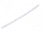 Hole and edge shield | PTFE | L: 3m | natural | Panel thick: 0.4&divide;1.3mm