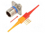 Connector: military | socket | male | PIN: 3 | straight | crimped | 7.5A