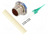 Connector: military | socket | male | PIN: 37 | straight | crimped | 5A