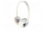 Headphones | white | Jack 3,5mm | headphones | volume limiter | 1.2m