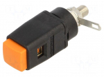 Laboratory clamp | orange | 70VDC | 33VAC | 16A | screw,spring clamp