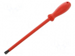 Screwdriver: insulated | slot | 10x1.6mm | Blade length: 200mm | 1kVAC