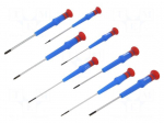 Screwdriver: precision-set | precision | slot | 8pcs.