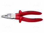 Pliers | insulated,universal | carbon steel | 180mm | 420/1VDEDP