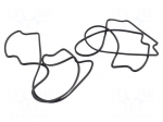 Gasket | -40&divide;150&deg;C | Gasket material: silicone rubber | 2pcs.