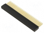 Connector: pin strips | socket | female | PIN: 64 | straight | THT | 2x32