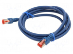 Patch cord | S/FTP | Cat: 6 | RJ45 plug,both sides | stranded | Cu | 2m