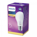 PHILIPS LED stikla 75W E27 Silti balta 2700K A60 matēta spuldze 8718696705551 929002025731