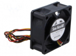 Fan: DC | axial | 24VDC | 60x60x25mm | 84m3/h | 53dBA | ball | 11000rpm