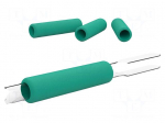 Holder | for  soldering iron | 4pcs | ESD | &Oslash;: 12.6mm | L: 53mm | green