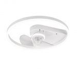 Borgholm LED ceiling fan matt white ventilators
